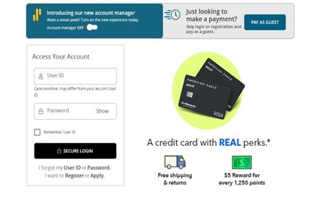 aeo credit card sign in.